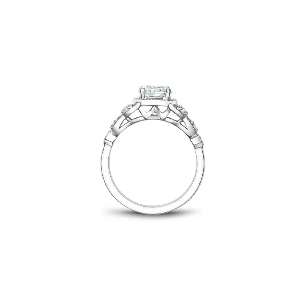 Noam Carver White Gold & Diamond Engagement Ring Image 2 SVS Fine Jewelry Oceanside, NY