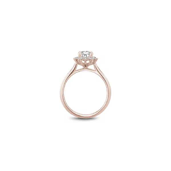 Noam Carver Rose Gold & Diamond Engagement Ring Image 2 SVS Fine Jewelry Oceanside, NY