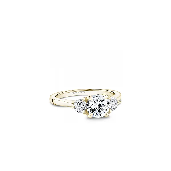 Noam Carver Yellow Gold & Diamond Engagement Ring SVS Fine Jewelry Oceanside, NY