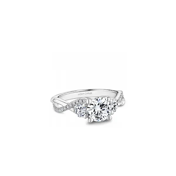 Noam Carver White Gold & Diamond Engagement Ring SVS Fine Jewelry Oceanside, NY