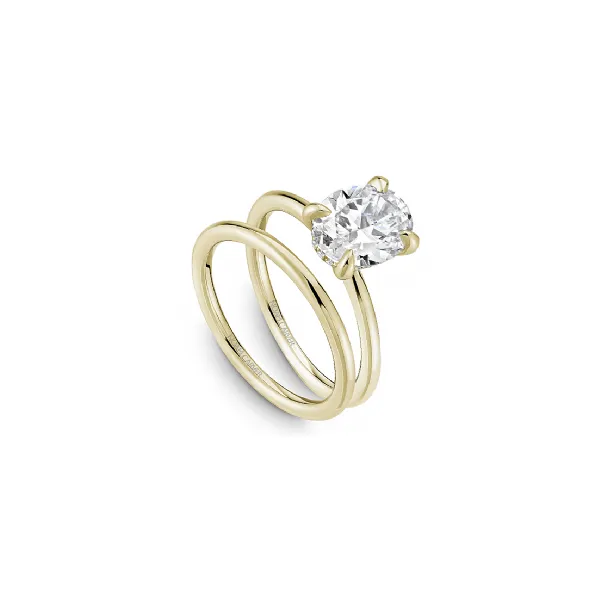 Noam Carver Yellow Gold & Diamond Engagement Ring Image 4 SVS Fine Jewelry Oceanside, NY
