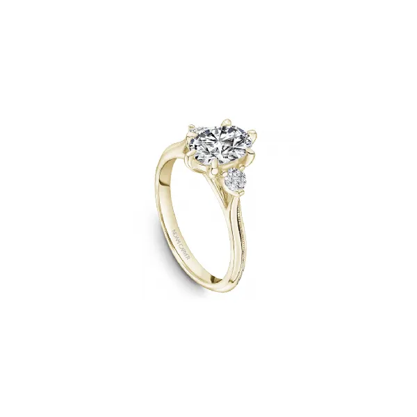 Noam Carver Yellow Gold & Diamond Engagement Ring Image 3 SVS Fine Jewelry Oceanside, NY