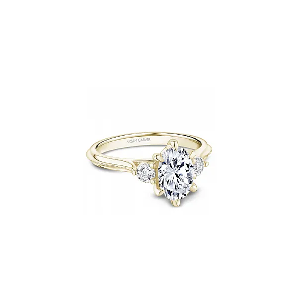 Noam Carver Yellow Gold & Diamond Engagement Ring SVS Fine Jewelry Oceanside, NY