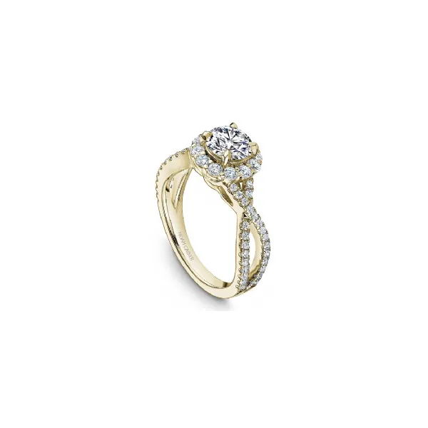 Noam Carver Yellow Gold & Diamond Engagement Ring Image 3 SVS Fine Jewelry Oceanside, NY