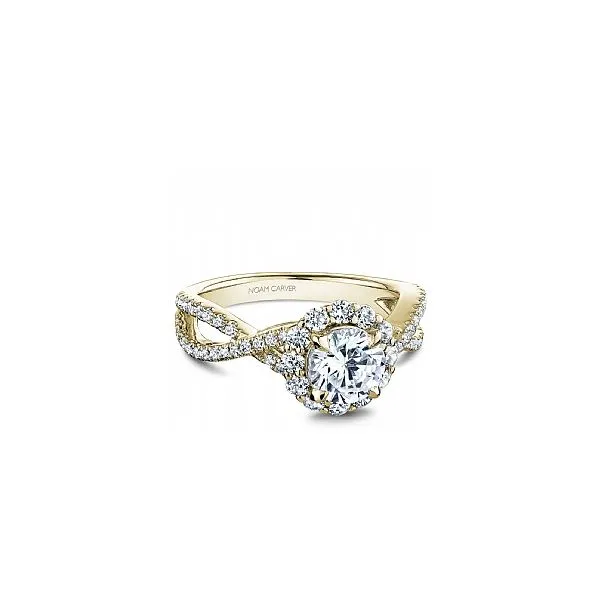 Noam Carver Yellow Gold & Diamond Engagement Ring SVS Fine Jewelry Oceanside, NY