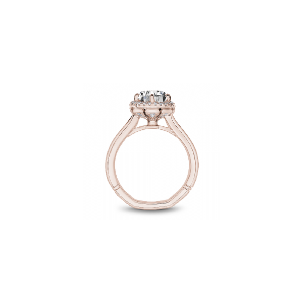 Noam Carver Rose Gold & Diamond Engagement Ring Image 2 SVS Fine Jewelry Oceanside, NY