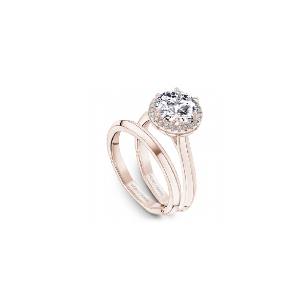Noam Carver Rose Gold & Diamond Engagement Ring Image 4 SVS Fine Jewelry Oceanside, NY