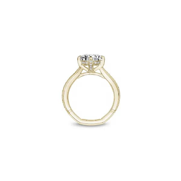 Noam Carver Yellow Gold & Diamond Engagement Ring Image 2 SVS Fine Jewelry Oceanside, NY