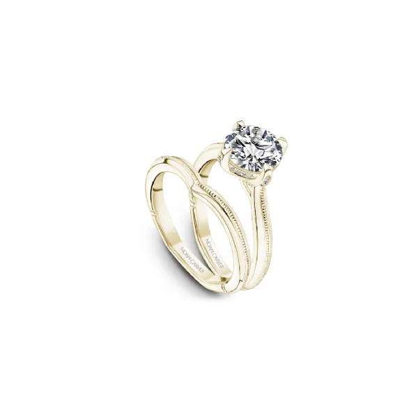 Noam Carver Yellow Gold & Diamond Engagement Ring Image 4 SVS Fine Jewelry Oceanside, NY