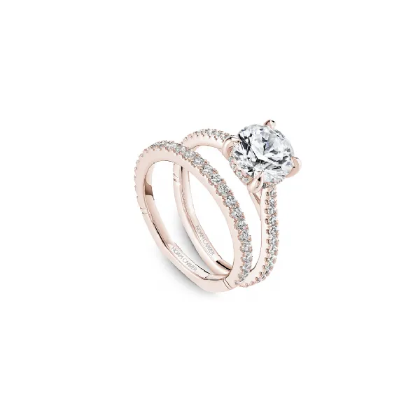 Noam Carver Rose Gold & Diamond Engagement Ring Image 4 SVS Fine Jewelry Oceanside, NY
