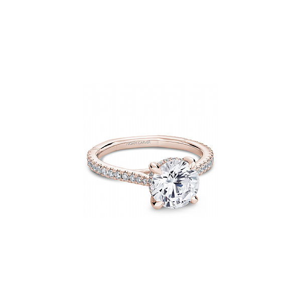 Noam Carver Rose Gold & Diamond Engagement Ring SVS Fine Jewelry Oceanside, NY
