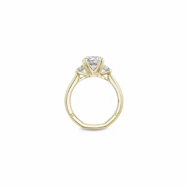 Noam Carver Yellow Gold & Diamond Engagement Ring Image 2 SVS Fine Jewelry Oceanside, NY