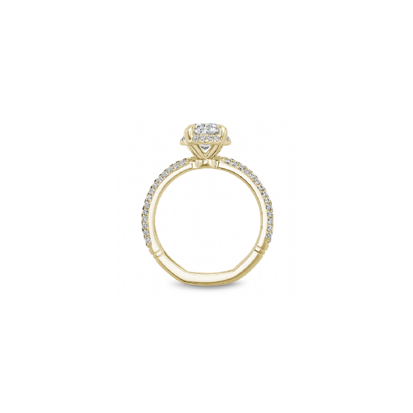 Noam Carver Yellow Gold & Diamond Engagement Ring Image 2 SVS Fine Jewelry Oceanside, NY