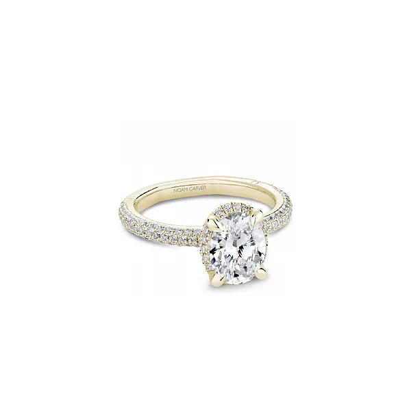 Noam Carver Yellow Gold & Diamond Engagement Ring SVS Fine Jewelry Oceanside, NY