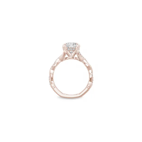 Noam Carver Rose Gold & Diamond Engagement Ring Image 2 SVS Fine Jewelry Oceanside, NY