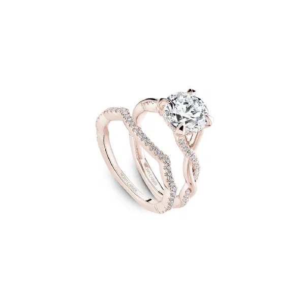Noam Carver Rose Gold & Diamond Engagement Ring Image 4 SVS Fine Jewelry Oceanside, NY
