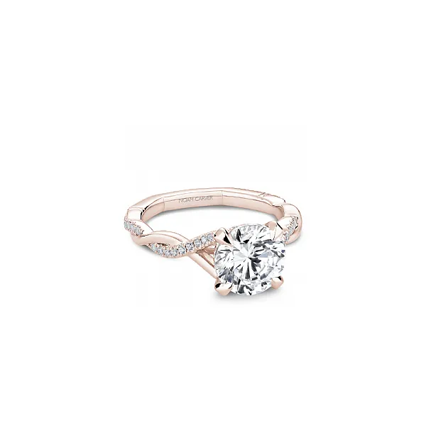 Noam Carver Rose Gold & Diamond Engagement Ring SVS Fine Jewelry Oceanside, NY