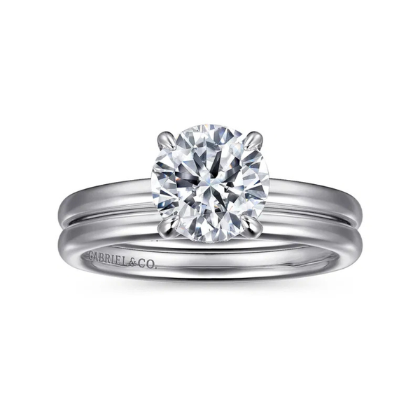Gabriel & Co. Daniele White Gold Engagement Ring Image 4 SVS Fine Jewelry Oceanside, NY