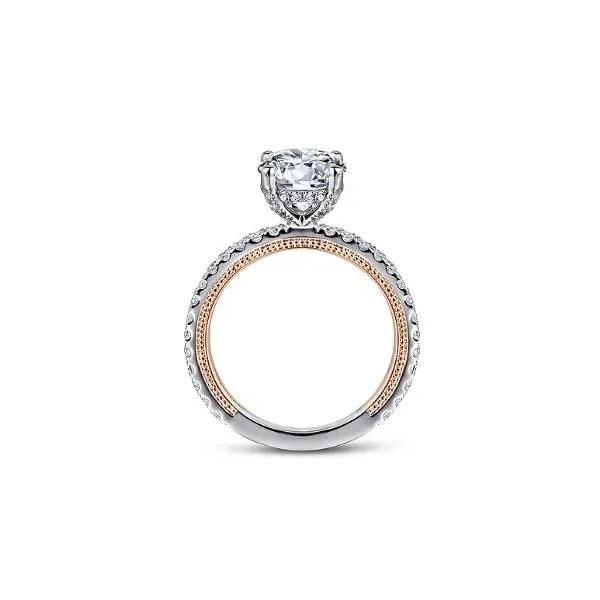 Gabriel & Co. Danita White & Rose Gold Engagement Ring Image 2 SVS Fine Jewelry Oceanside, NY