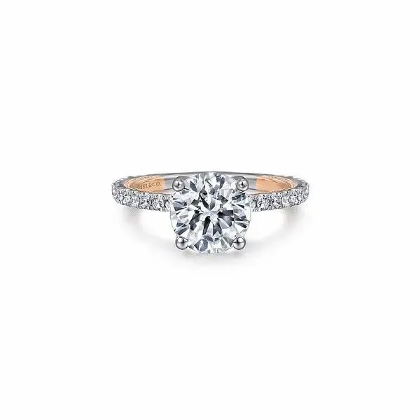 Gabriel & Co. Danita White & Rose Gold Engagement Ring SVS Fine Jewelry Oceanside, NY