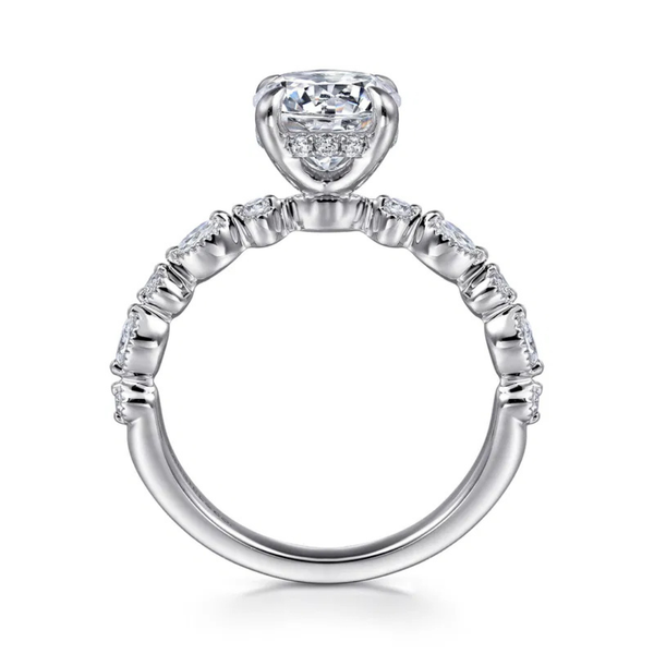 Gabriel & Co. Lanna White Gold Engagement Ring Image 2 SVS Fine Jewelry Oceanside, NY