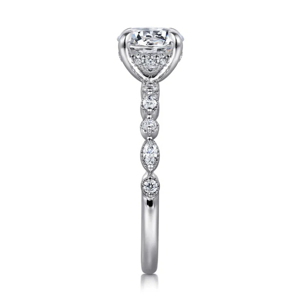 Gabriel & Co. Lanna White Gold Engagement Ring Image 4 SVS Fine Jewelry Oceanside, NY
