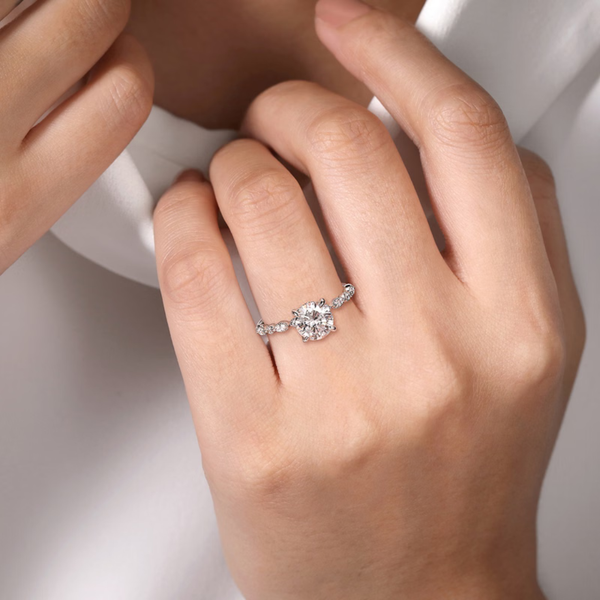 Gabriel & Co. Lanna White Gold Engagement Ring Image 5 SVS Fine Jewelry Oceanside, NY