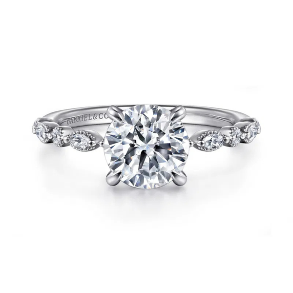 Gabriel & Co. Lanna White Gold Engagement Ring SVS Fine Jewelry Oceanside, NY