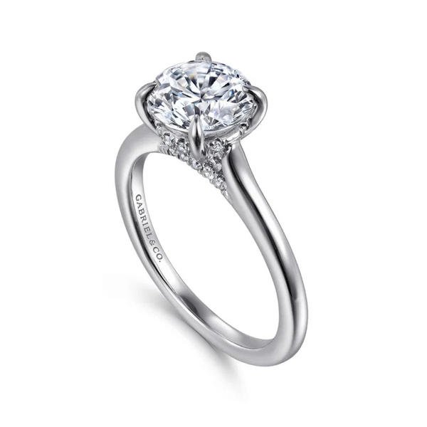 Gabriel & Co. Ericka White Gold Engagement Ring Image 3 SVS Fine Jewelry Oceanside, NY