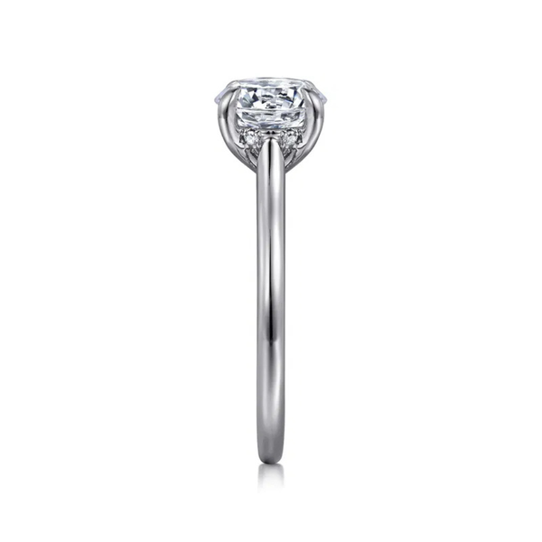 Gabriel & Co. Ericka White Gold Engagement Ring Image 4 SVS Fine Jewelry Oceanside, NY