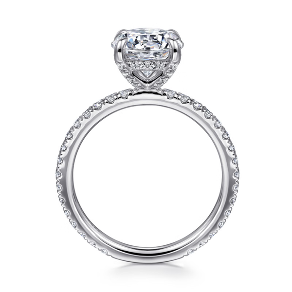 Gabriel & Co. Alisa White Gold Engagement Ring Image 2 SVS Fine Jewelry Oceanside, NY