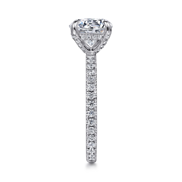 Gabriel & Co. Alisa White Gold Engagement Ring Image 4 SVS Fine Jewelry Oceanside, NY