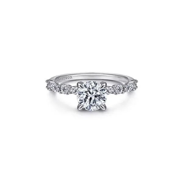 Gabriel & Co. Juliet White Gold Engagement Ring SVS Fine Jewelry Oceanside, NY