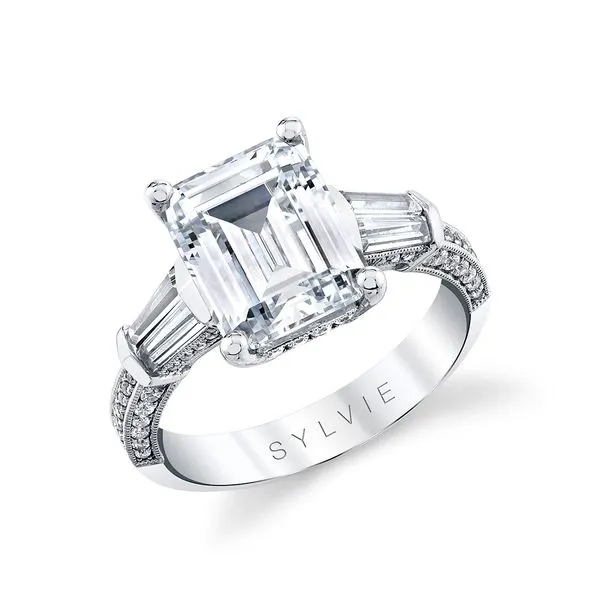 Sylvie Alexis White Gold Engagement Ring, 1.00Cttw SVS Fine Jewelry Oceanside, NY