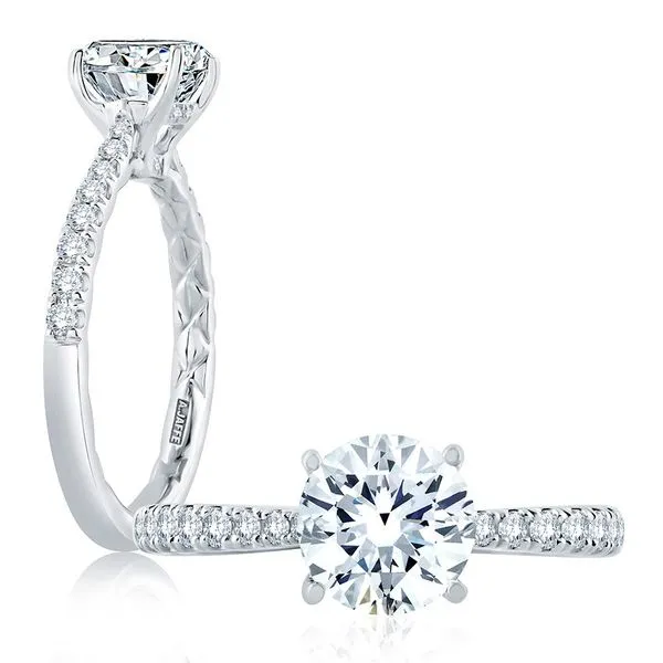 A.Jaffe Diamond Engagement Ring Mounting SVS Fine Jewelry Oceanside, NY