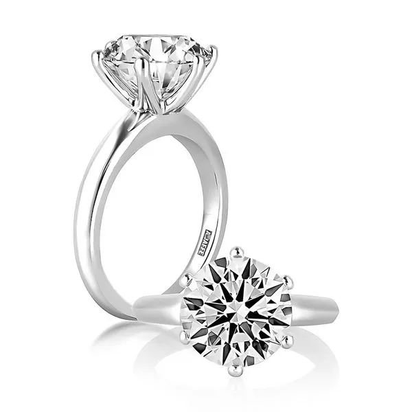 A.Jaffe 6 Prong Classic Solitaire Engagement Ring Mounting SVS Fine Jewelry Oceanside, NY
