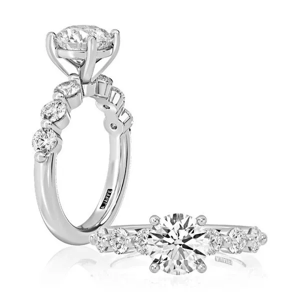 A.Jaffe White Gold Engagement Ring SVS Fine Jewelry Oceanside, NY