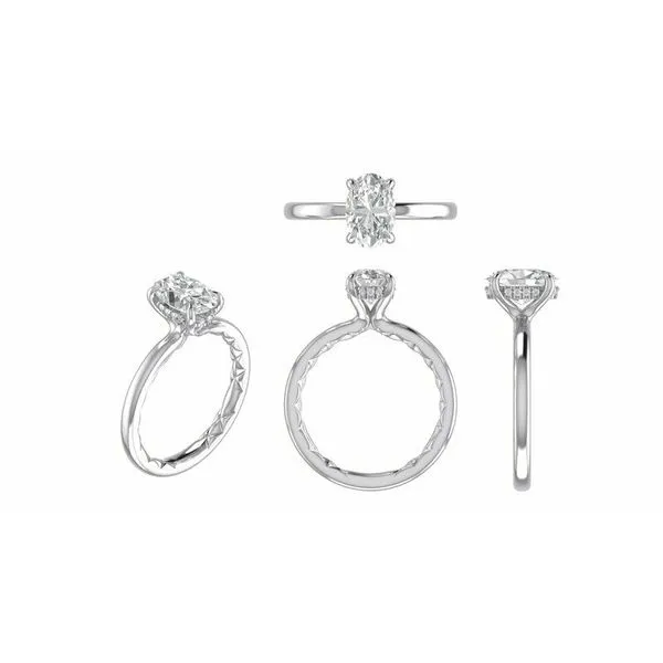A.Jaffe White Gold Engagement Ring