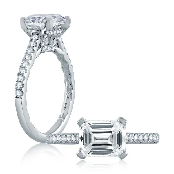 A.Jaffe White Gold Engagement Ring SVS Fine Jewelry Oceanside, NY