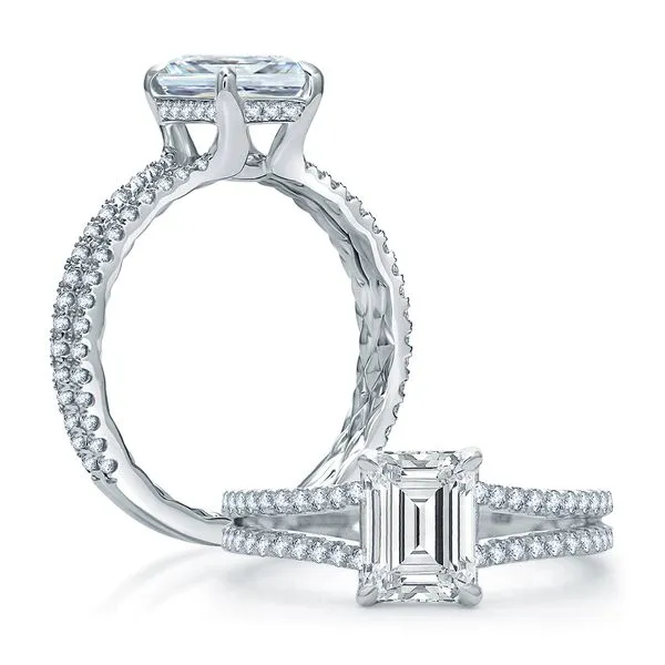 A.Jaffe White Gold Engagement Ring SVS Fine Jewelry Oceanside, NY