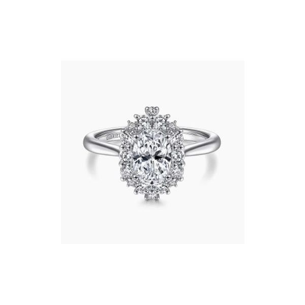 Gabriel & Co. Jada White Gold Engagement Ring SVS Fine Jewelry Oceanside, NY