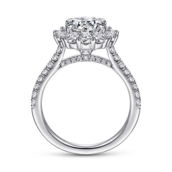 Gabriel & Co. Charmaine White Gold Engagement Ring Image 2 SVS Fine Jewelry Oceanside, NY
