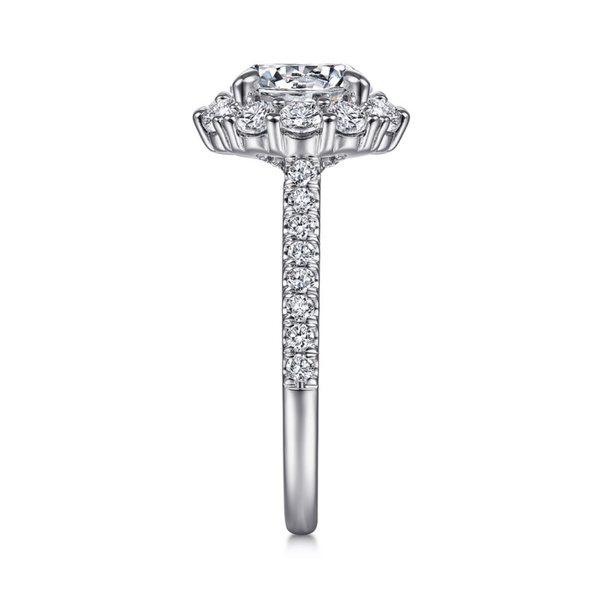 Gabriel & Co. Charmaine White Gold Engagement Ring Image 4 SVS Fine Jewelry Oceanside, NY