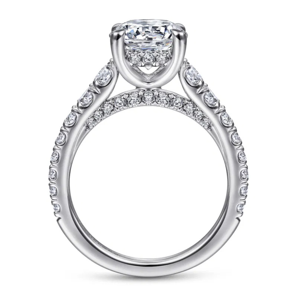 Gabriel & Co. Artemis White Gold Engagement Ring Image 2 SVS Fine Jewelry Oceanside, NY