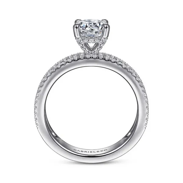 Gabriel & Co. Uliana White Gold Engagement Ring Setting Image 2 SVS Fine Jewelry Oceanside, NY