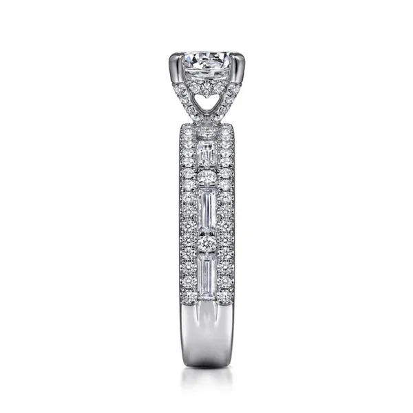 Gabriel & Co. Uliana White Gold Engagement Ring Setting Image 3 SVS Fine Jewelry Oceanside, NY