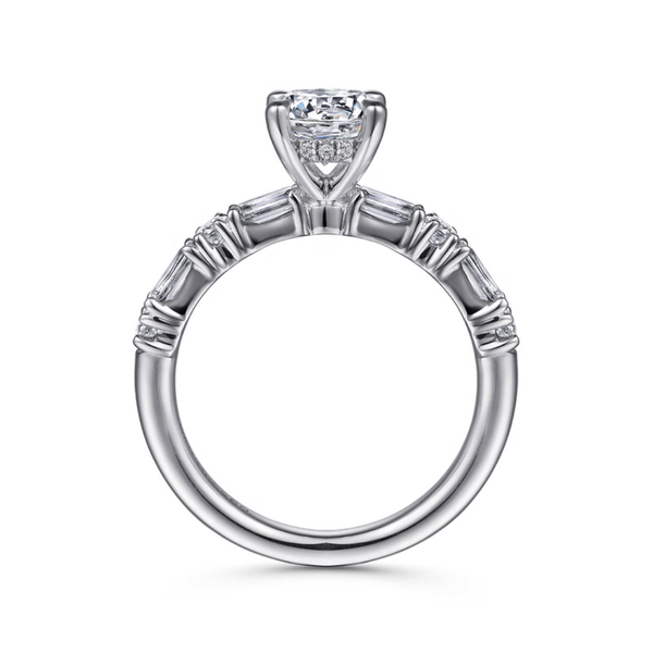 Gabriel & Co. Leanna White Gold Engagement Ring Image 2 SVS Fine Jewelry Oceanside, NY