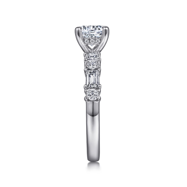 Gabriel & Co. Leanna White Gold Engagement Ring Image 4 SVS Fine Jewelry Oceanside, NY