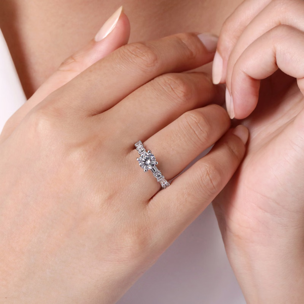 Gabriel & Co. Leanna White Gold Engagement Ring Image 5 SVS Fine Jewelry Oceanside, NY