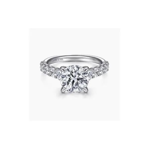 Gabriel & Co. Winslet White Gold Engagement Ring SVS Fine Jewelry Oceanside, NY